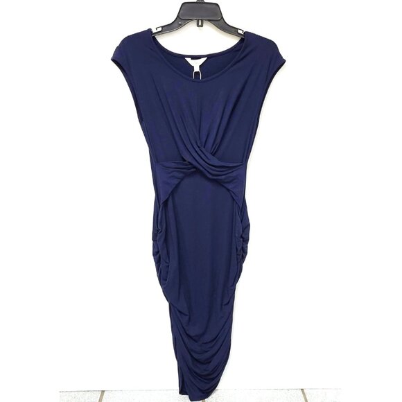 Ripe Women's Navy Blue Sleeveless Midi Maternity Dress Size 6 & 8 - Picture 1 of 6